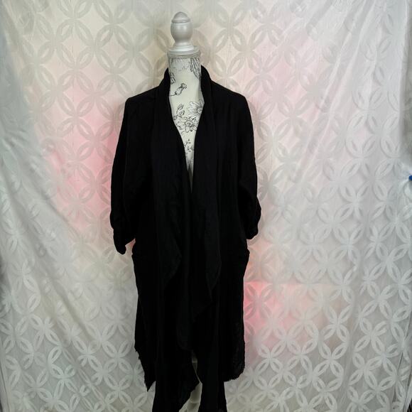 Obsession Milian London Paris Linen Made in Italy Duster Cardigan OS NWT - Picture 2 of 10